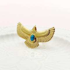 Personality animal series eagle design stainless steel finger rings