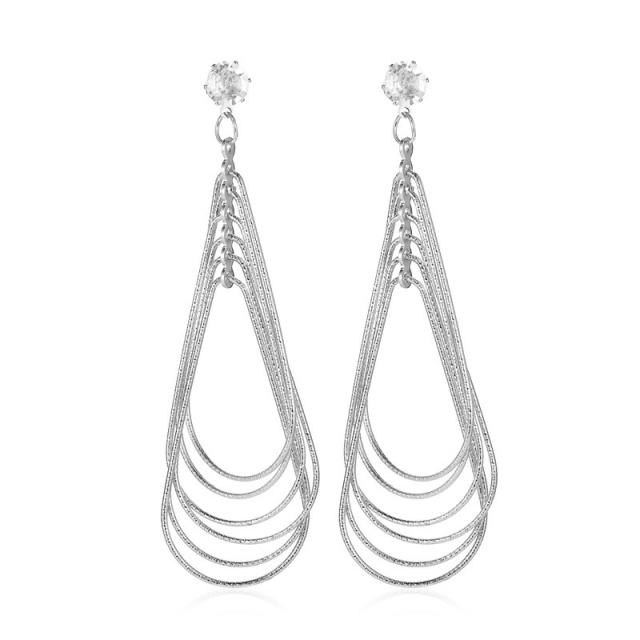 Hot sale hammer pattern geometric design dangle earrings