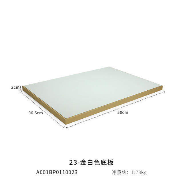 Gold white series jewery display tray stand