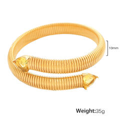 Hiphop colorful cubic zircon stainless steel elastic bangle