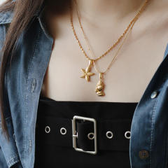 18KG conch star stainless steel pendant for diy necklace