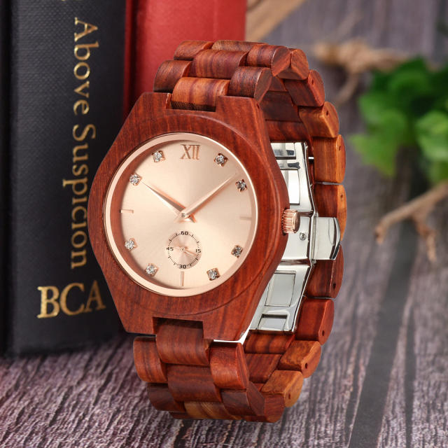 Hot sale elegant colorful wooden watches unix