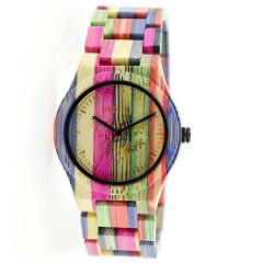 Personality colorful wooden watches for men