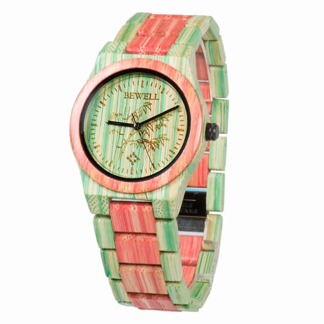 Personality colorful wooden watches for men