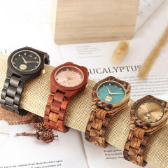 Hot sale elegant colorful wooden watches unix