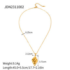 18KG concise pendant stainless steel necklace dainty necklace