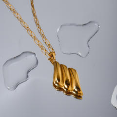 18KG concise pendant stainless steel necklace dainty necklace