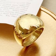 Chunky geometric ball design stainless steel finger rings