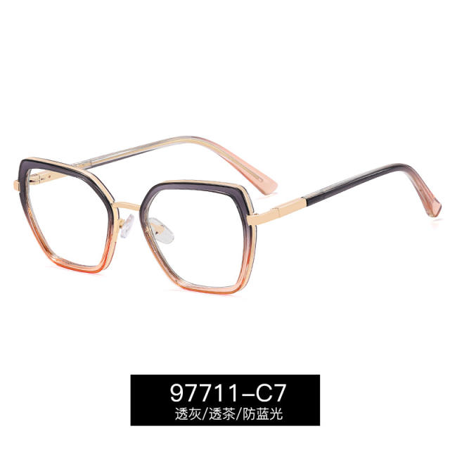 TR90 mix color easy match blue light reading glasses for women