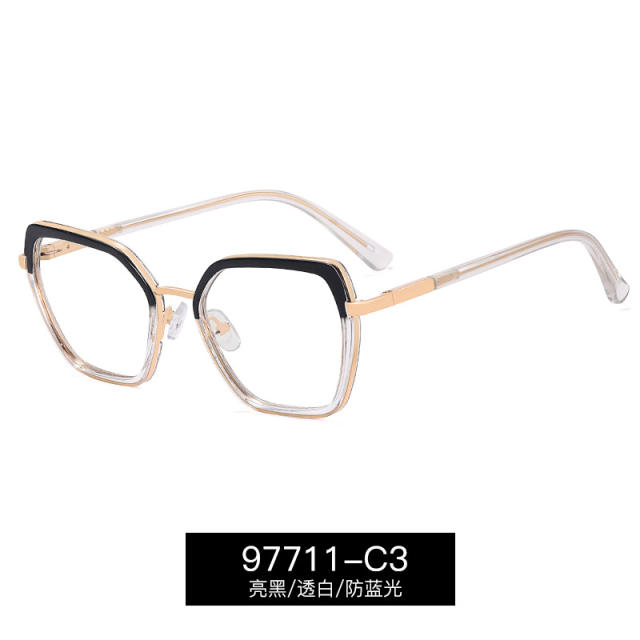TR90 mix color easy match blue light reading glasses for women