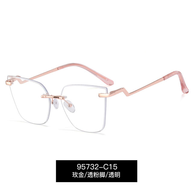 New design blue light rimless reading glasses