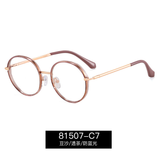 TR90 vintage round shape blue light reading glasses