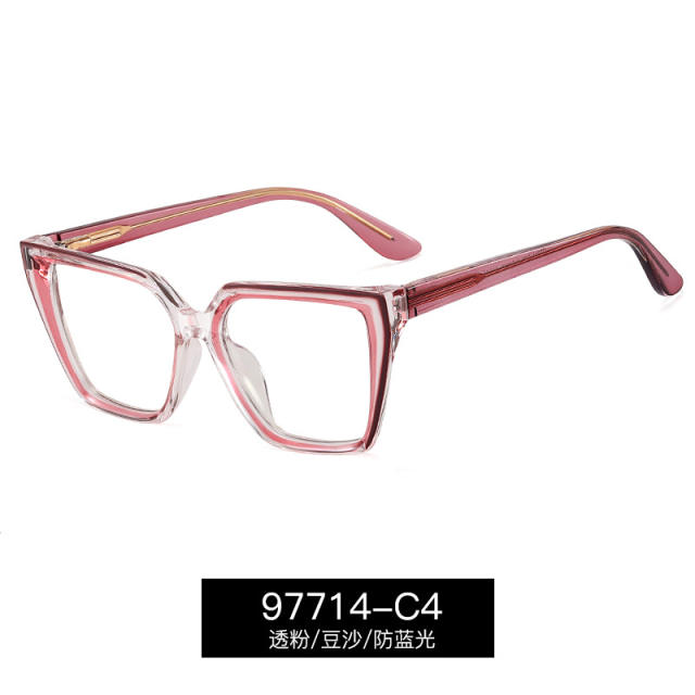 Spring summer new candy color clear blue light reading glasses for women