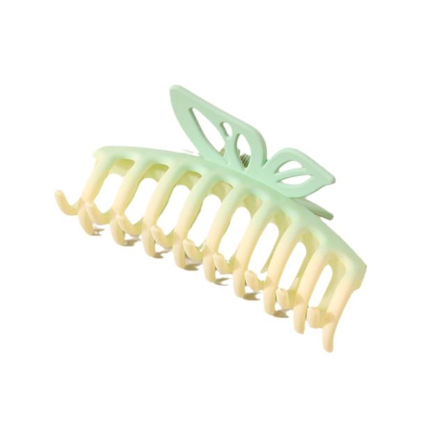 Large size Gradient color plastic hair claw clips