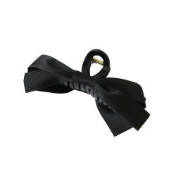 Sweet plain color bow large hair claw clips