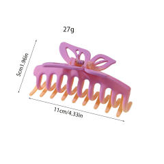 Large size Gradient color plastic hair claw clips
