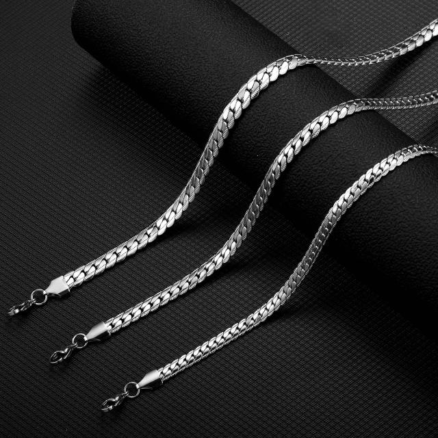Easy match stainless steel chain necklace for men