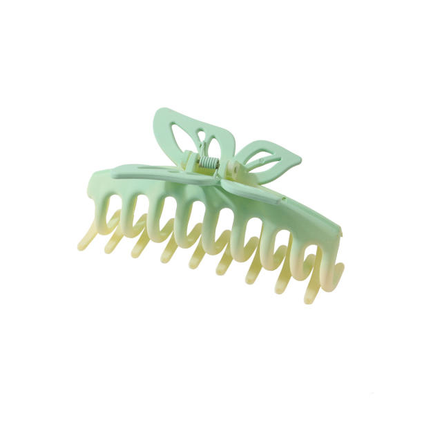 Large size Gradient color plastic hair claw clips