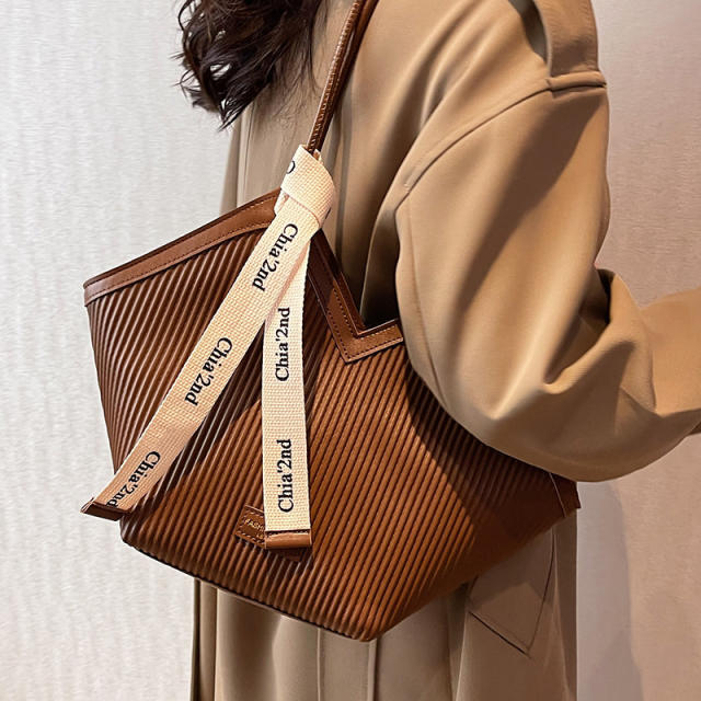 Korean fashion casual large capacity women tote bag