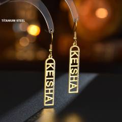 DIY hollow out rhinestone name necklace bracelet set