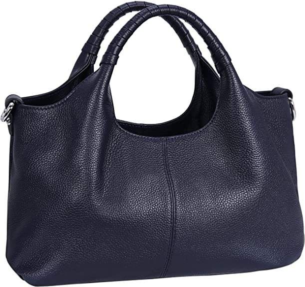 Casual soft PU leather large capacity women handbag