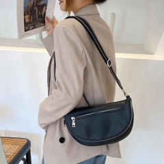Large capacity pu leather women crossbody bag funny pack