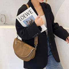 Large capacity pu leather women crossbody bag funny pack