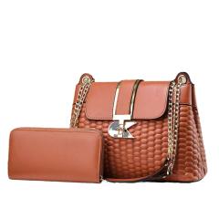 Casual hot sale OL favoriet PU leather tote bag set