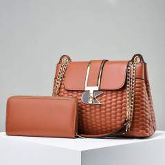 Casual hot sale OL favoriet PU leather tote bag set