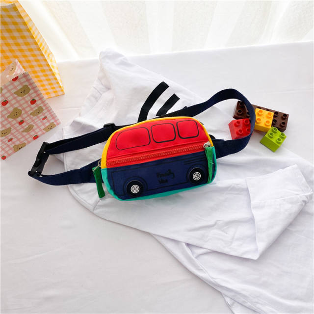 Funny casual car shape cute chest bag for kids
