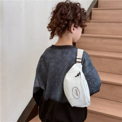 Korean fashion PU leather funny pack waist bag for boys girls