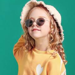 Vintage metal frame sunglasses for kids