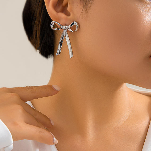 Hot sale bow earrings rings set collection
