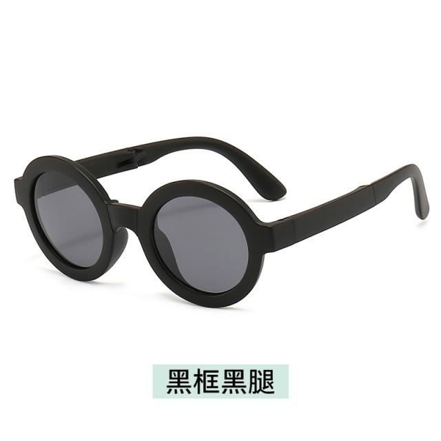 Popular candy color Foldable polarized sunglasses for kids