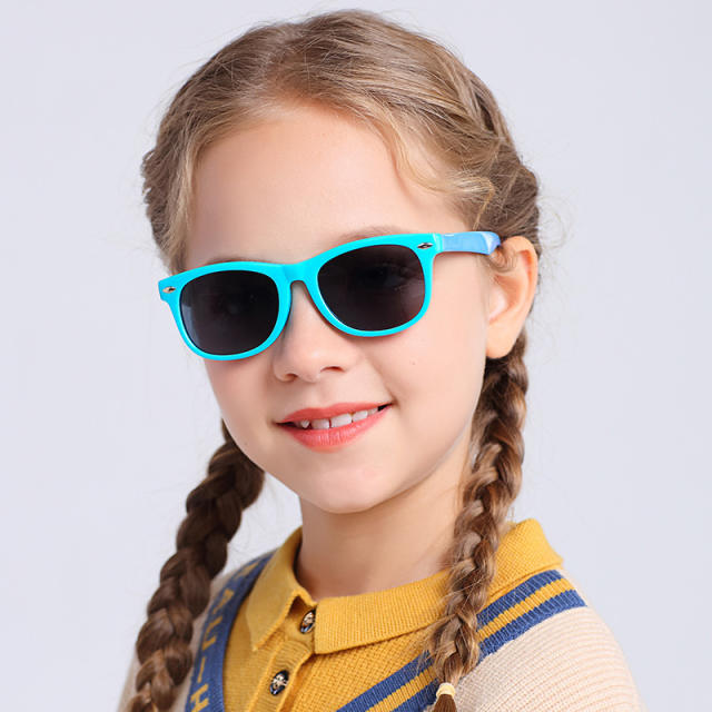 Classic candy color cute Polarized sunglasses for boys girls