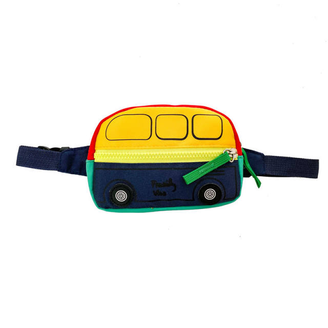 Funny casual car shape cute chest bag for kids