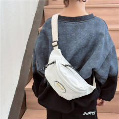 Korean fashion PU leather funny pack waist bag for boys girls