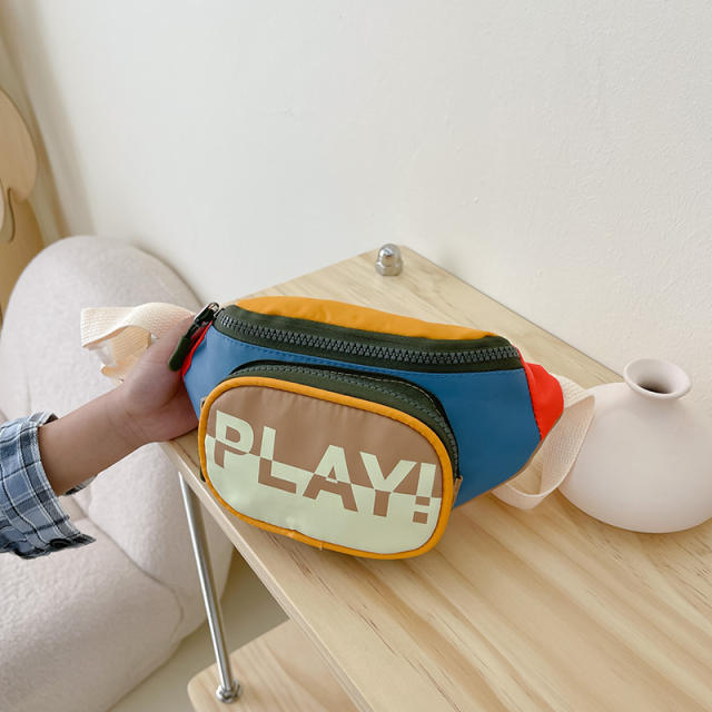 Popular contrast color letter pattern funny pack for boys