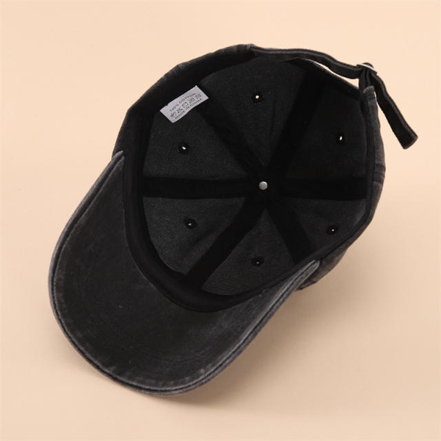 3-6Y vintage Washed old denim baseball cap for kids