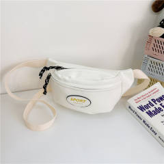 Korean fashion PU leather funny pack waist bag for boys girls