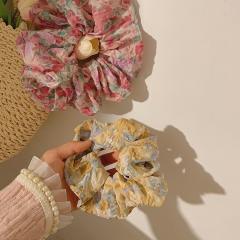 Romantic floral large size scrunchie