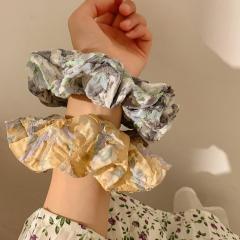 Romantic floral large size scrunchie