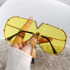 Personality oversize colorful sunglasses
