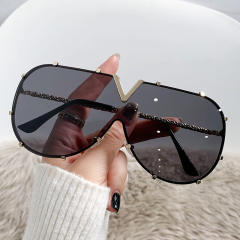 Personality oversize colorful sunglasses