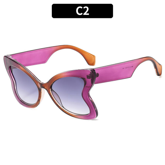 Personality summer butterfly sunglasses