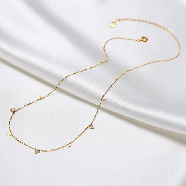 Dainty stainless steel choker necklace