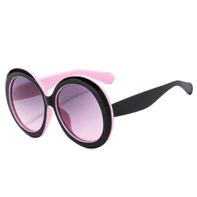 Occident fashion Oversize round shape sunglasses