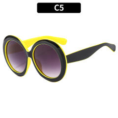 Occident fashion Oversize round shape sunglasses
