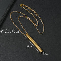 Personality whistle charm stainless steel necklace