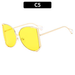 Oversized pearl bead women sunglasses